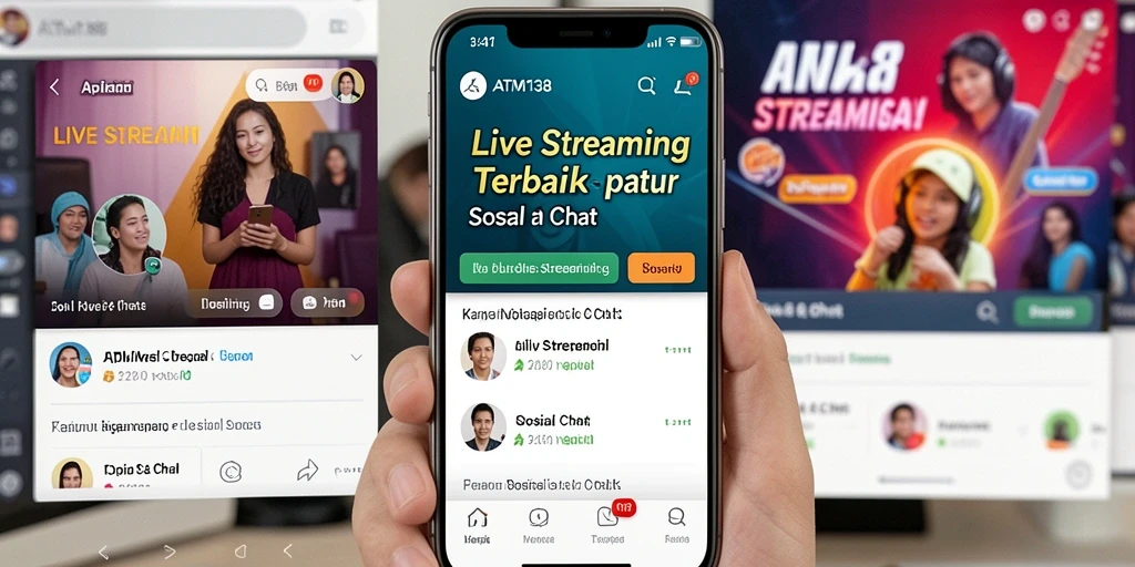 Antarmuka pengguna ATM138 yang modern dan interaktif untuk Live Streaming.