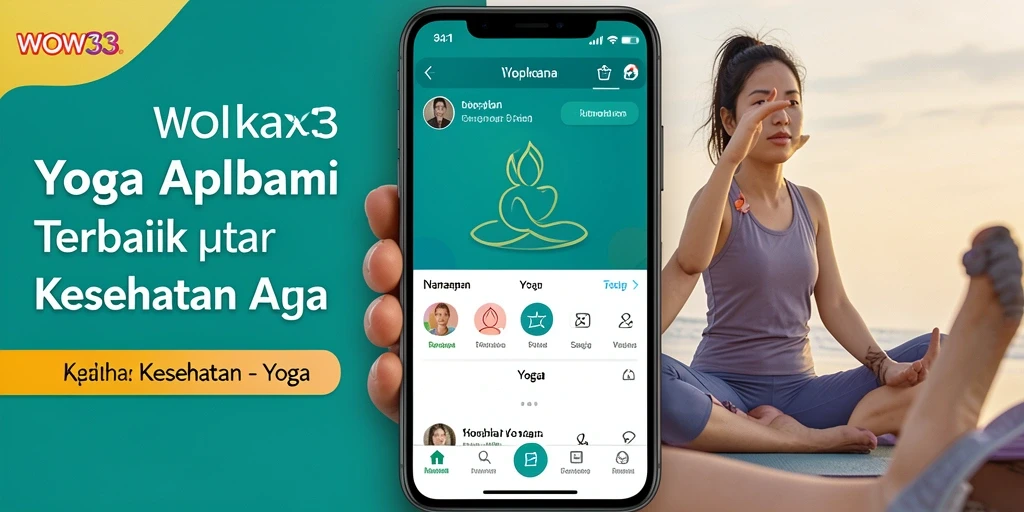 Tampilan antarmuka WOW33 yang intuitif untuk latihan Yoga.